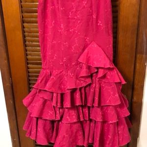 Flamenco dress Size  medium two piece.